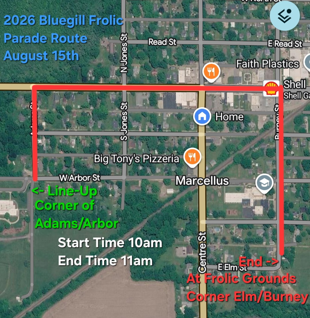 Parade route map